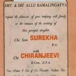 Rare Gold: Megastar Chiranjeevi’s wedding invitation