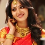 Anushka Shetty in Silk Saree Pics