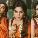 Samyukta Menon Stuns in Orange Saree