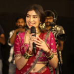 Sara Arjun Shines in Red at Euphoria Promotions