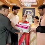 Sirish presents his first wedding invite to Chiru