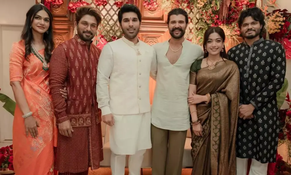 Vijay–Rashmika Attend Allu Sirish’s Grand Wedding Ceremony
