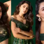 Krithi Shetty Stuns in Elegant Green Dress