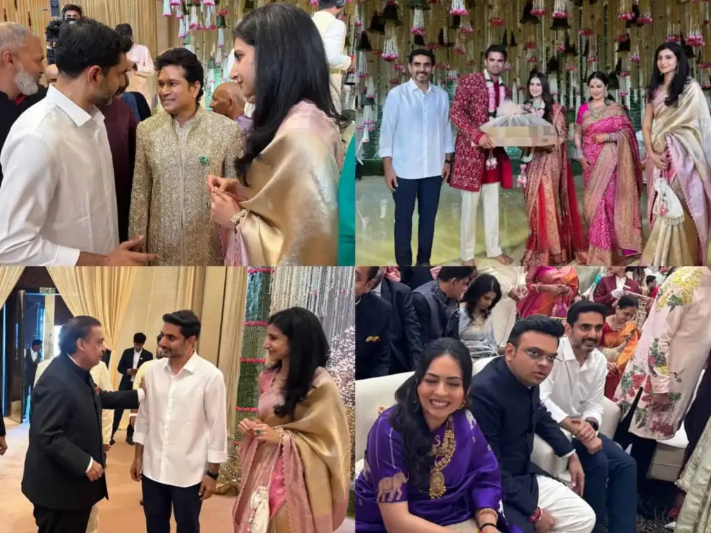 Nara Lokesh Attends Arjun Tendulkar’s Star-Studded Wedding in Mumbai