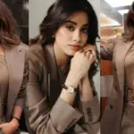 Janhvi Kapoor Stuns in Elegant Brown Look Ahead of Peddi