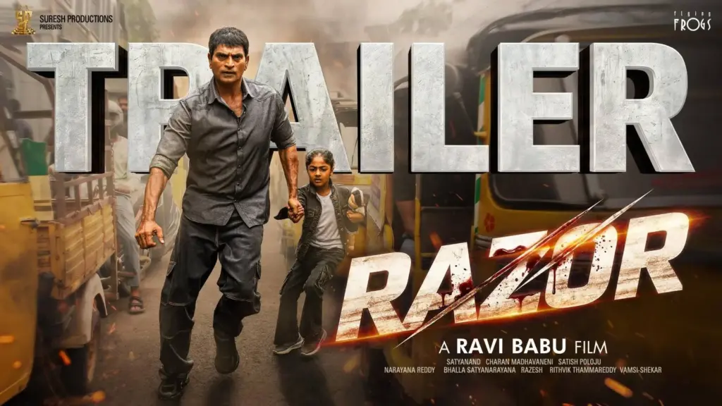 Ravi Babu’s Razor Trailer Sparks Curiosity with Dark, Violent Thriller Vibe
