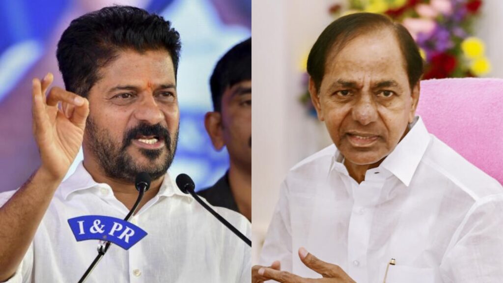 KCR Public Meeting Dwarfed as Revanth Reddy Holds Parallel Rally