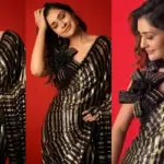 Payal Rajput Stuns in Elegant Black Saree Look